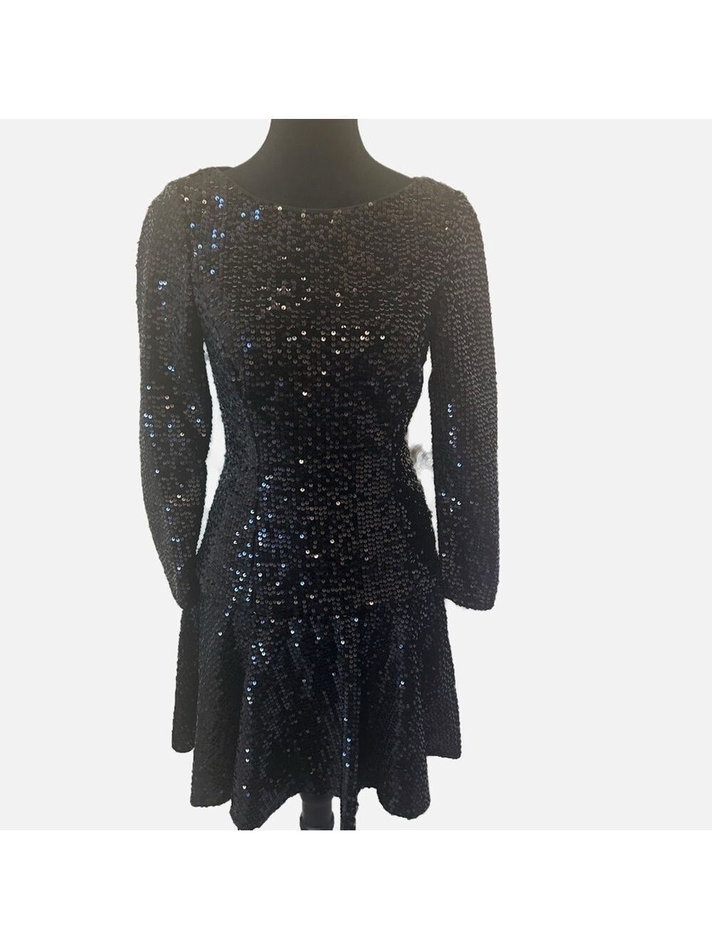 Eliza J Women’s Sequin Aline Midi Dress Goth Coquette Witchy Party Holiday